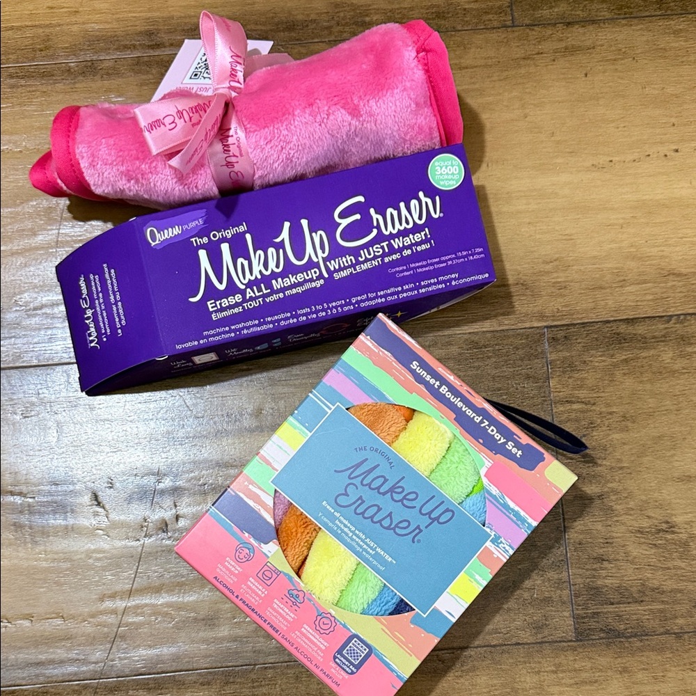 MakeUp Eraser Pink and Purple Set